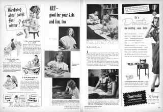 Better Homes & Gardens February 1951 Magazine Article: ART--good for four kids and fun, too