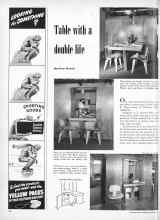 Better Homes & Gardens March 1951 Magazine Article: Table with a double life