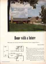 Better Homes & Gardens March 1951 Magazine Article: Home with a future