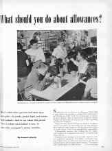 Better Homes & Gardens March 1951 Magazine Article: What should you do about allowances?