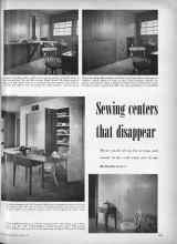 Better Homes & Gardens March 1951 Magazine Article: Sewing centers that disappear