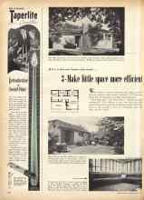 Better Homes & Gardens March 1951 Magazine Article: If it's a low-cost house you want . . . 3-Make little space more efficient