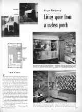 Better Homes & Gardens March 1951 Magazine Article: We got 150 feet of Living space from a useless porch