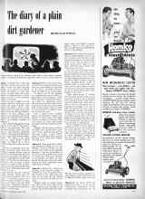 Better Homes & Gardens March 1951 Magazine Article: The diary of a plain dirt gardener