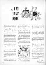 Better Homes & Gardens March 1951 Magazine Article: The MAN NEXT DOOR