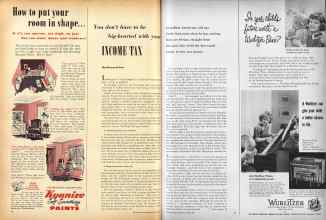 Better Homes & Gardens March 1951 Magazine Article: You don't have to be big-hearted with your INCOME TAX