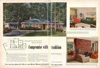 Better Homes & Gardens March 1951 Magazine Article: This month's Five Star home proves that you can make a Compromise with tradition