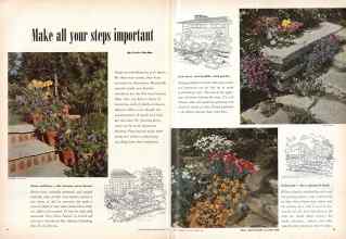 Better Homes & Gardens March 1951 Magazine Article: Make all your steps important