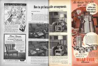Better Homes & Gardens March 1951 Magazine Article: How to get better table arrangements