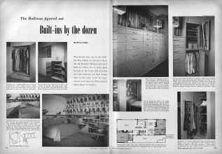 Better Homes & Gardens March 1951 Magazine Article: The Boileaus figured out Built-ins by the dozen