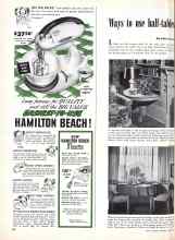 Better Homes & Gardens April 1951 Magazine Article: Ways to use half-tables