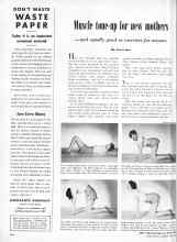 Better Homes & Gardens April 1951 Magazine Article: Muscle tone-up for new mothers