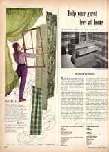 Better Homes & Gardens April 1951 Magazine Article: Help your guest feel at home