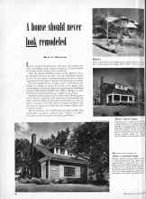 Better Homes & Gardens April 1951 Magazine Article: A house should never look remodeled