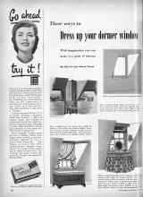 Better Homes & Gardens April 1951 Magazine Article: Three ways to Dress up your dormer window