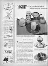 Better Homes & Gardens April 1951 Magazine Article: YOGURT