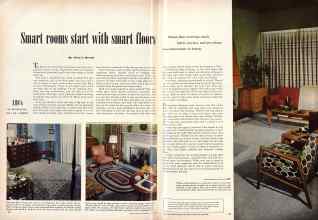 Better Homes & Gardens April 1951 Magazine Article: Smart rooms start with smart floors