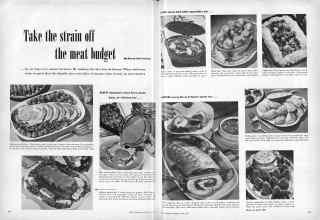 Better Homes & Gardens April 1951 Magazine Article: Take the strain off the meat budget