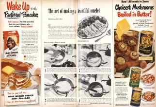 Better Homes & Gardens April 1951 Magazine Article: The art of making a beautiful omelet