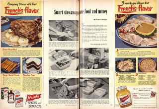 Better Homes & Gardens April 1951 Magazine Article: Smart stowaways save food and money