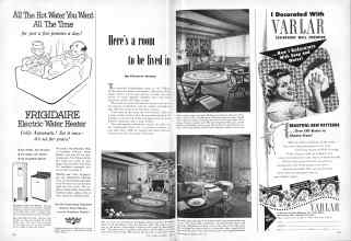 Better Homes & Gardens April 1951 Magazine Article: Here's a room to be lived in