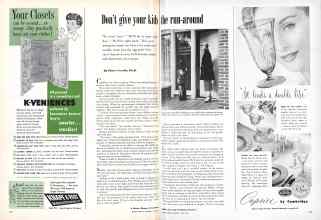 Better Homes & Gardens April 1951 Magazine Article: Don't give your kids the run-around