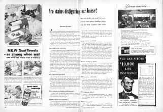 Better Homes & Gardens April 1951 Magazine Article: Are stains disfiguring your house?