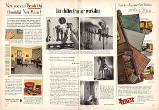 Better Homes & Gardens April 1951 Magazine Article: Ban clutter from your workshop