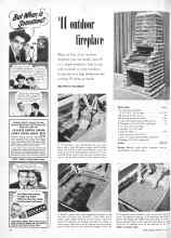 Better Homes & Gardens May 1951 Magazine Article: $11 outdoor fireplace