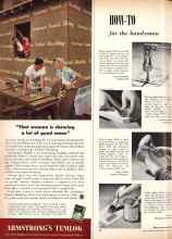 Better Homes & Gardens May 1951 Magazine Article: HOW-TO for the handyman