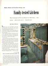 Better Homes & Gardens May 1951 Magazine Article: Family-tested kitchens