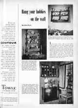 Better Homes & Gardens May 1951 Magazine Article: Hang your hobbies on the wall