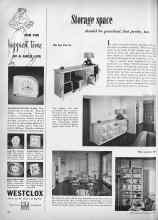 Better Homes & Gardens May 1951 Magazine Article: Storage space