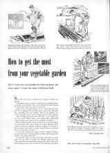 Better Homes & Gardens May 1951 Magazine Article: How to get the most from your vegetable garden