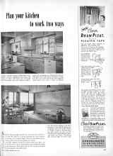 Better Homes & Gardens May 1951 Magazine Article: Plan your kitchen to work two ways