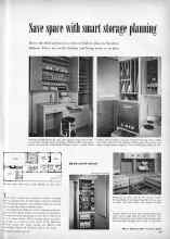 Better Homes & Gardens May 1951 Magazine Article: Save space with smart storage planning