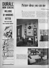 Better Homes & Gardens May 1951 Magazine Article: Picture ideas you can use