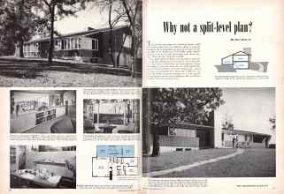 Better Homes & Gardens May 1951 Magazine Article: Why not a split-level plan?