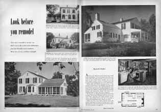 Better Homes & Gardens May 1951 Magazine Article: Look before you remodel