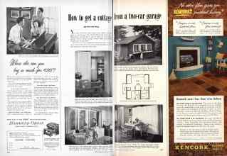 Better Homes & Gardens May 1951 Magazine Article: How to get a cottage from a two-car garage