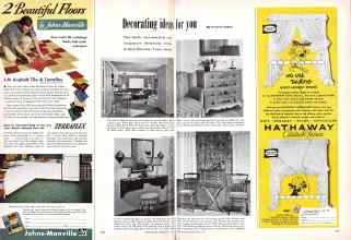 Better Homes & Gardens May 1951 Magazine Article: Decorating ideas for you