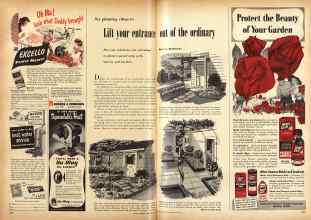 Better Homes & Gardens May 1951 Magazine Article: Lift your entrance out of the ordinary