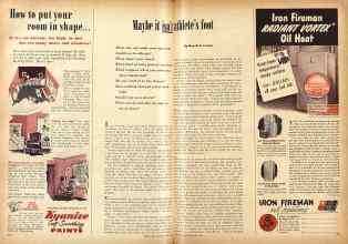 Better Homes & Gardens May 1951 Magazine Article: Maybe it isn't athlete's foot