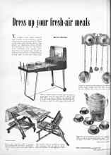 Better Homes & Gardens June 1951 Magazine Article: Dress up your fresh-air meals