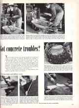 Better Homes & Gardens June 1951 Magazine Article: Got concrete troubles?