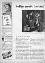 Better Homes & Gardens June 1951 Magazine Article: Should four youngsters travel alone?