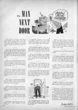 Better Homes & Gardens June 1951 Magazine Article: The MAN NEXT DOOR