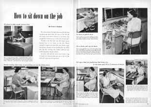 Better Homes & Gardens June 1951 Magazine Article: How to sit down on the job