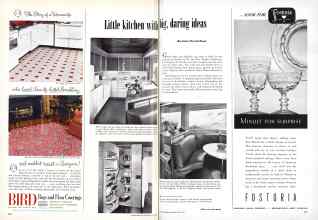 Better Homes & Gardens June 1951 Magazine Article: Little kitchen with big, daring ideas