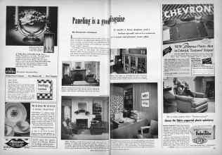 Better Homes & Gardens June 1951 Magazine Article: Paneling in a good disguise